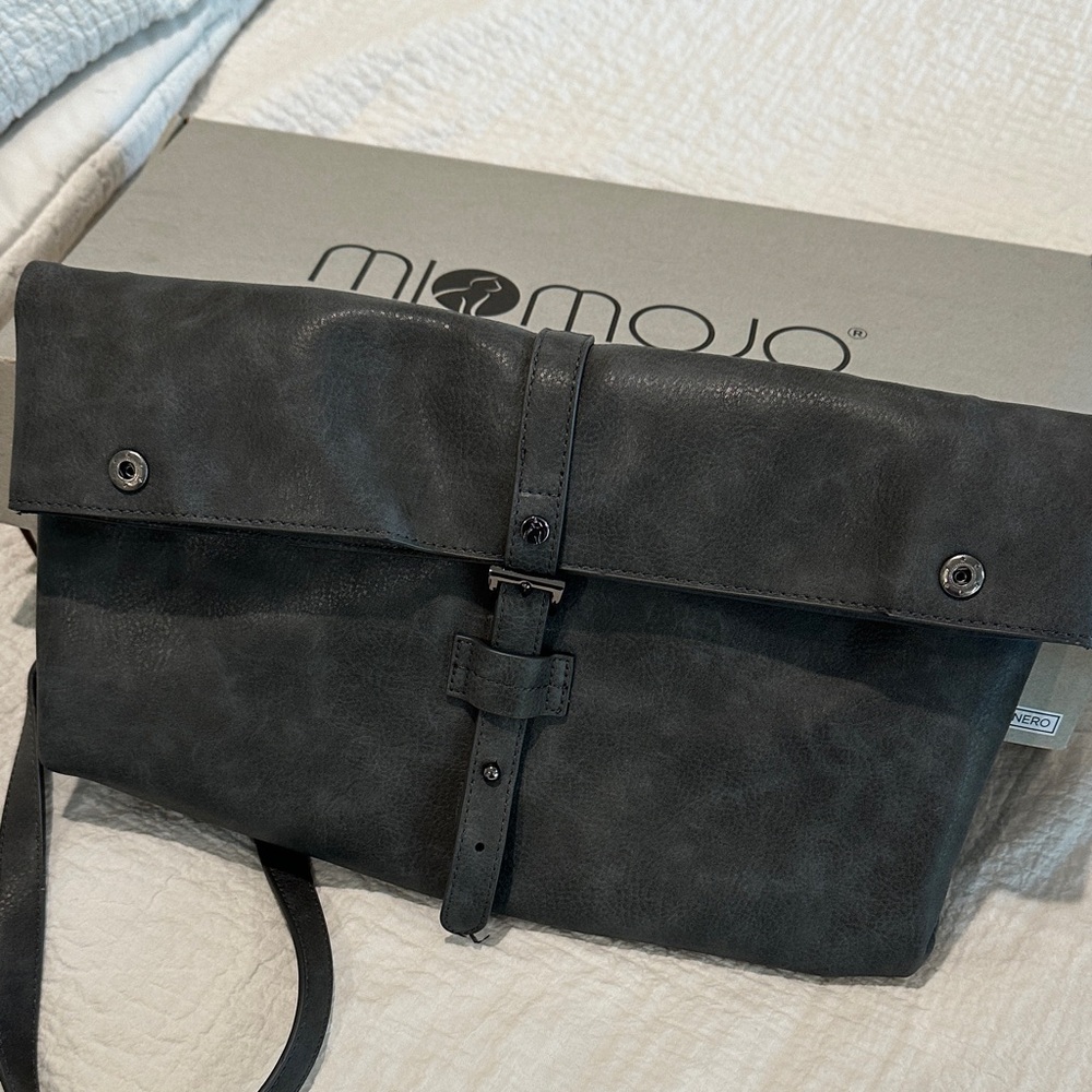 Vegan Miomojo gray leather Women's Shoulder Bag